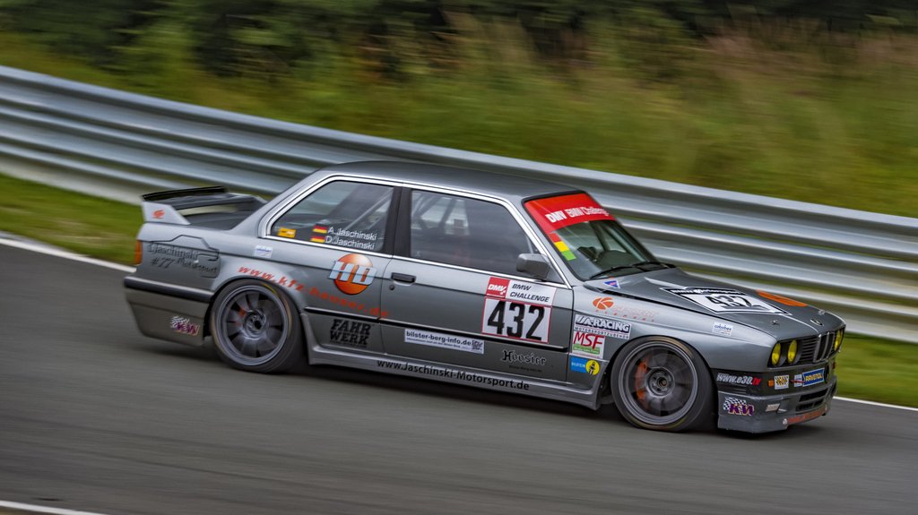 Der ligger en stor V8-motor i den BMW E30, som tyske André Jaschinski deltager med
(Foto: Jaschinski Motorsport)